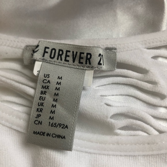 White Cut-out Long Sleeve Workout Top - Picture 3 of 4